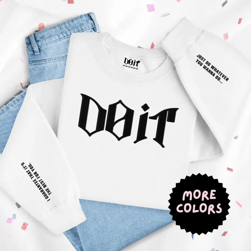 Do It Stray Kids Embroidered Crewneck Sweatshirt