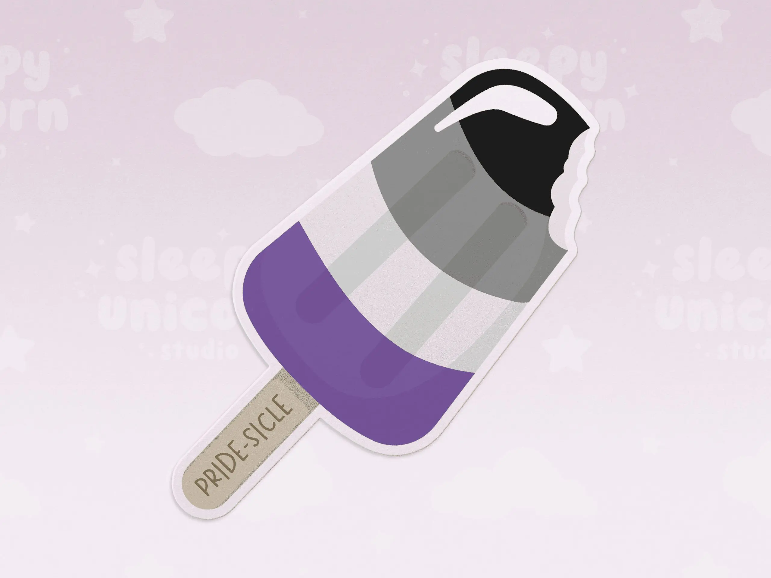 "Pride-sicle" ACE Popsicle Sticker