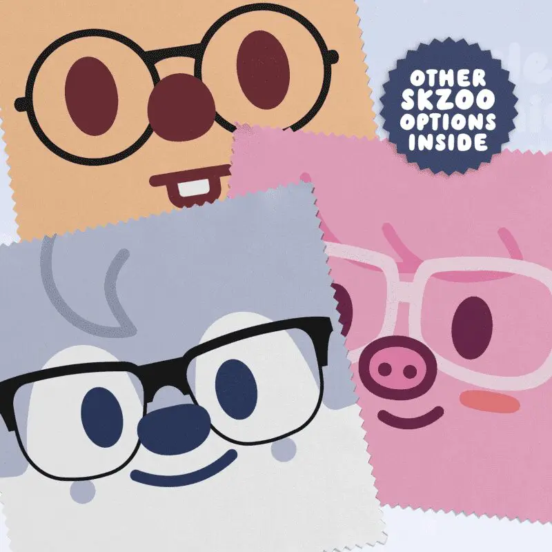SKZOO Face Eyeglass Cleaning Cloth