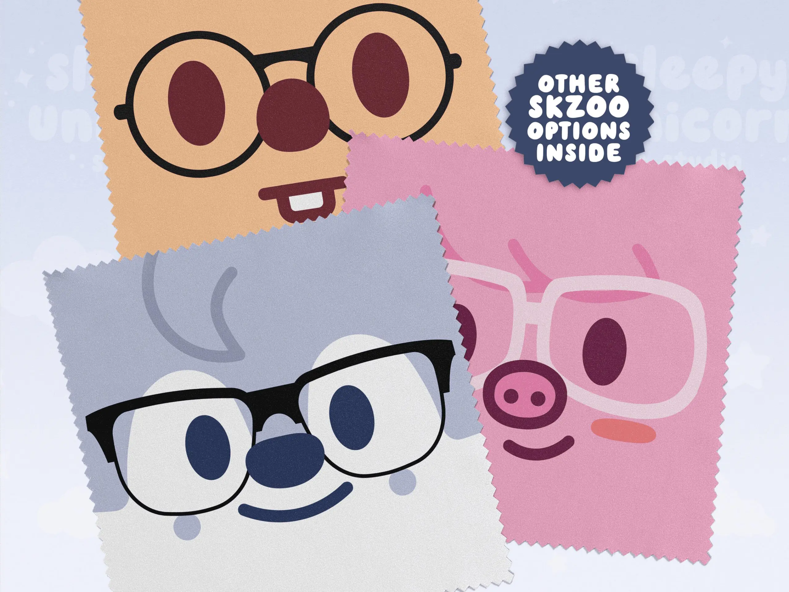 SKZOO Face Eyeglass Cleaning Cloth