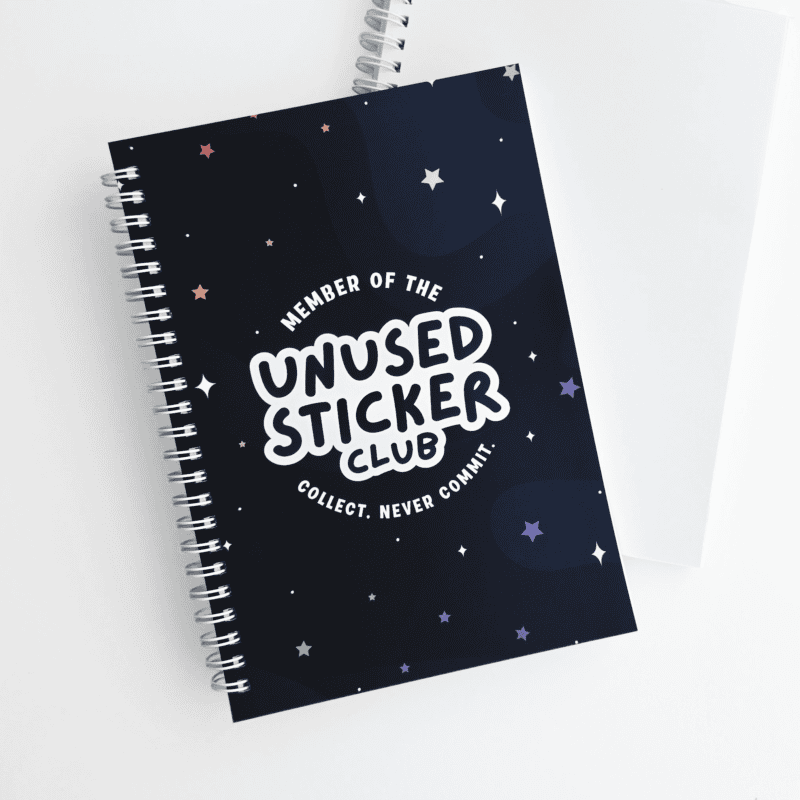 Unused Sticker Club™ Reusable Sticker Book - Cosmic Rainbow