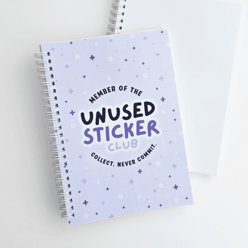 Unused Sticker Club™ Reusable Sticker Book - Purple