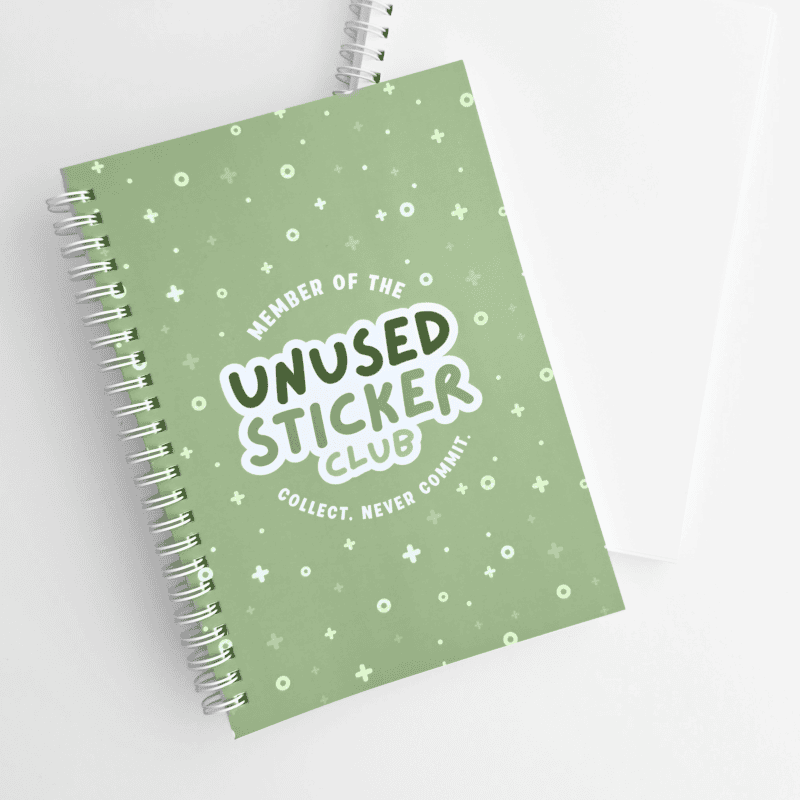 Unused Sticker Club™ Reusable Sticker Book - Sage Green