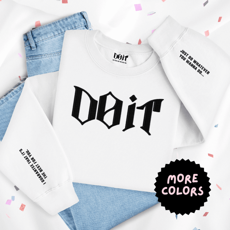 Do It Stray Kids Embroidered Crewneck Sweatshirt