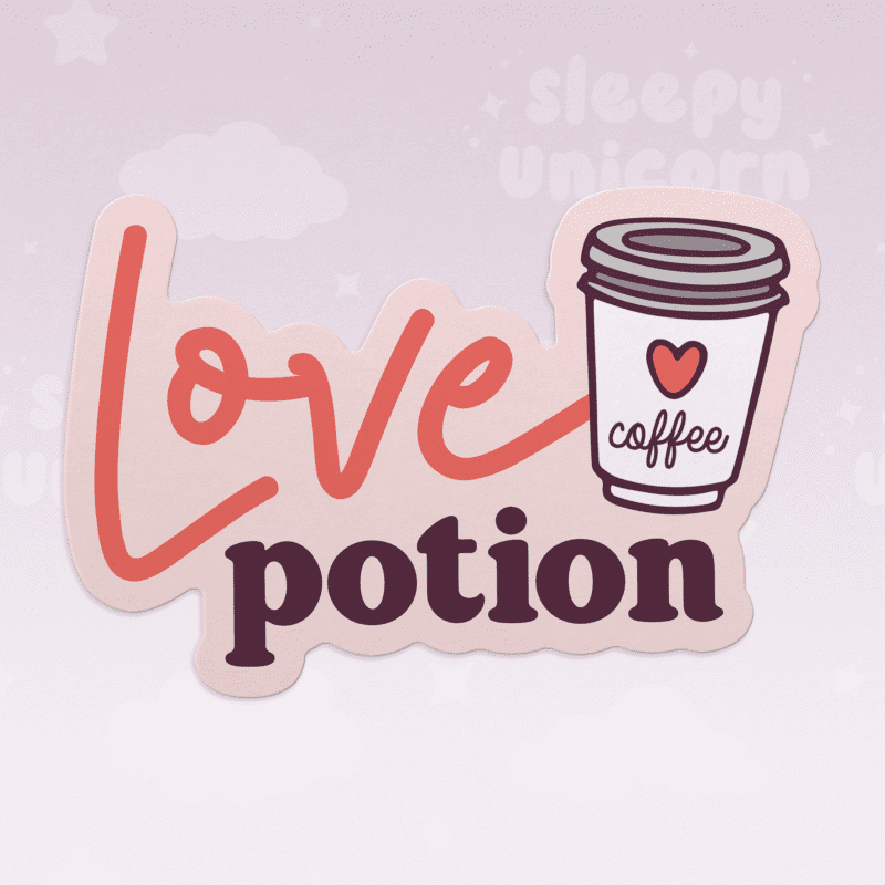Loving Potion Coffee Sticker