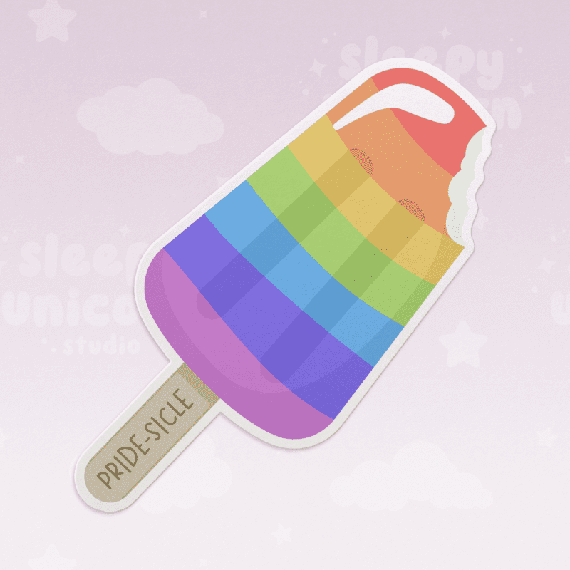 "Pride-sicle" Gay Popsicle Sticker