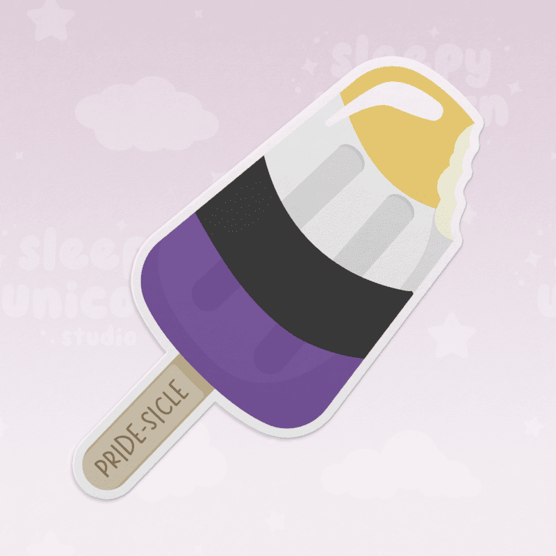 "Pride-sicle" Nonbinary Popsicle Sticker