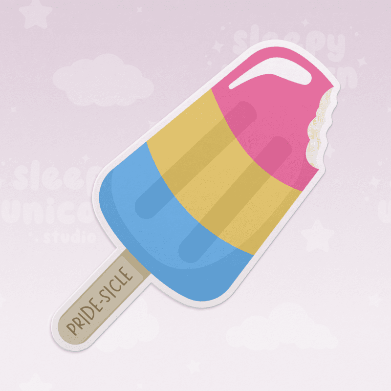 "Pride-sicle" Pansexual Popsicle Sticker
