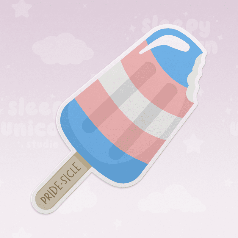 "Pride-sicle" Transgender Popsicle Sticker