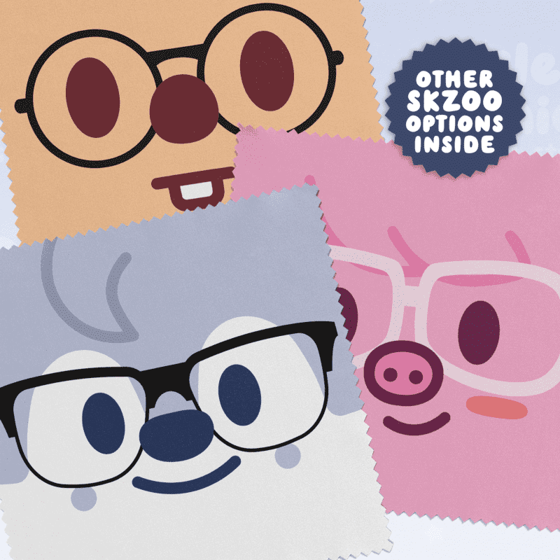 SKZOO Face Eyeglass Cleaning Cloth