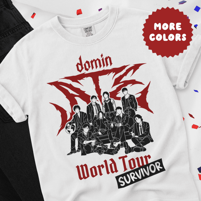 dominATE Stray Kids World Tour Survivor Shirt